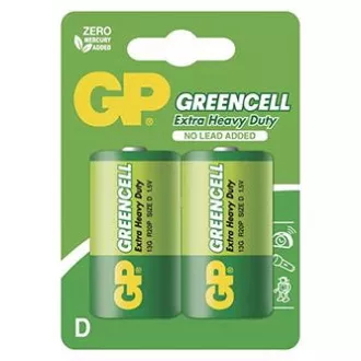 GP Jednorázová zinkochloridová baterie D, 2-pack