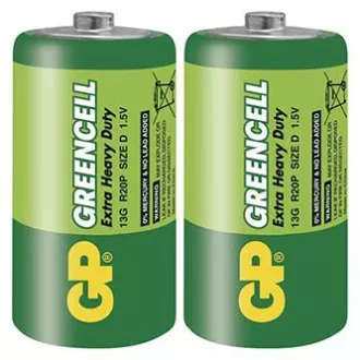 GP Jednorázová zinkochloridová baterie D, 2-pack