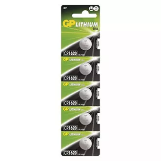 GP Jednorázová lithiová baterie CR1620, 5-pack