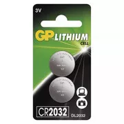GP Jednorázová lithiová baterie CR2032, 2-pack