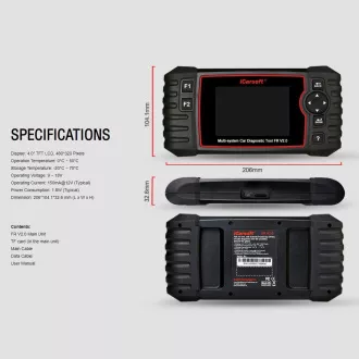 Diagnostika iCarsoft FR V2.0 pro Peugeot / Citroen / Renault / Dacia