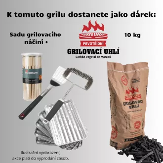 Landmann gril na dřevěné uhlí (vozík) Grillchef COMFORT BASIC+ Landmann gril na dřevěné uhlí (vozík) Grillchef COMFORT BASIC+