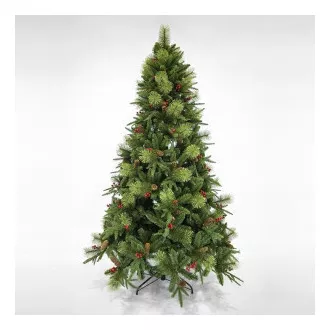 Eurolamp Vánoční umělý stromek borovice se šiškami 180 cm