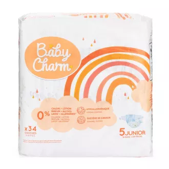 Baby Charm Super Dry Flex vel. 5 Junior, 11-16 kg (34 ks)