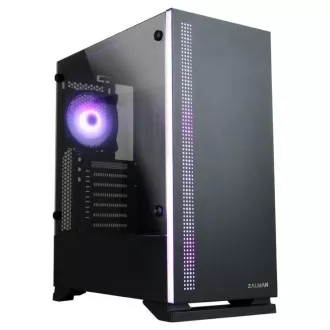 Zalman case miditower S5 černá, bez zdroje, ATX, 1x USB 3.0, 2x USB 2.0, průhledná bočnice, černá Zalman case miditower S5 černá, bez zdroje, ATX, 1x USB 3.0, 2x USB 2.0, průhledná bočnice, černá
