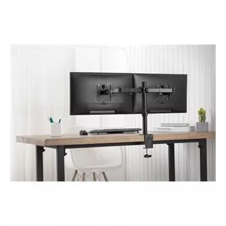 Digitus držák na dva monitory 15-32 ", 2x 8 kg (max.), Černé VESA: 75 x 75, 100 x 100