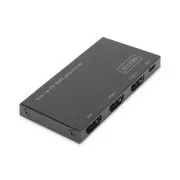 Digitus Ultra tenký HDMI Rozbočovač, 1x2, 4K / 60Hz HDR, HDCP 2.2, 18 Gbps, Micro USB napájeno