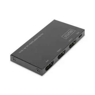 Digitus Ultra tenký HDMI Rozbočovač, 1x2, 4K / 60Hz HDR, HDCP 2.2, 18 Gbps, Micro USB napájeno