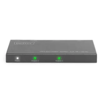 Digitus Ultra tenký HDMI Rozbočovač, 1x2, 4K / 60Hz HDR, HDCP 2.2, 18 Gbps, Micro USB napájeno