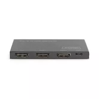 Digitus Ultra tenký HDMI Rozbočovač, 1x2, 4K / 60Hz HDR, HDCP 2.2, 18 Gbps, Micro USB napájeno