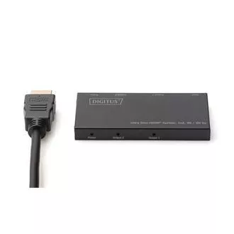 Digitus Ultra tenký HDMI Rozbočovač, 1x2, 4K / 60Hz HDR, HDCP 2.2, 18 Gbps, Micro USB napájeno