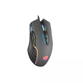 Fury Herní myš Hustler, herní, 6400DPI, USB, optická, drátová, RGB, 7 tlačítek, kabel délka 1,6m, černá