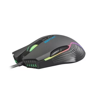 Fury Herní myš Hustler, herní, 6400DPI, USB, optická, drátová, RGB, 7 tlačítek, kabel délka 1,6m, černá