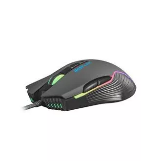 Fury Herní myš Hustler, herní, 6400DPI, USB, optická, drátová, RGB, 7 tlačítek, kabel délka 1,6m, černá