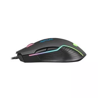 Fury Herní myš Hustler, herní, 6400DPI, USB, optická, drátová, RGB, 7 tlačítek, kabel délka 1,6m, černá