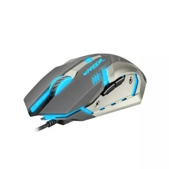 Fury Herní myš Warrior, herní, 3200DPI, USB, optická, drátová, RGB, 6 tlačítek, kabel délka 1,5m, černá Fury Herní myš Warrior, herní, 3200DPI, USB, optická, drátová, RGB, 6 tlačítek, kabel délka 1,5m, černá
