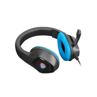 Fury Herní sluchátka s mikrofonem Phantom, drátové, RGB, USB, jack 3,5mm, kabel délka 2m, černá