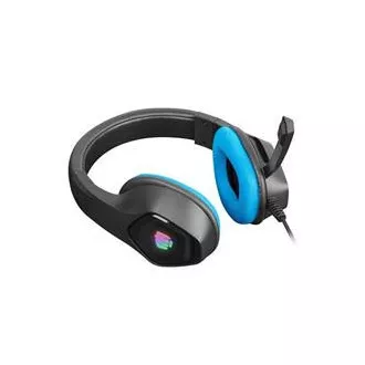Fury Herní sluchátka s mikrofonem Phantom, drátové, RGB, USB, jack 3,5mm, kabel délka 2m, černá