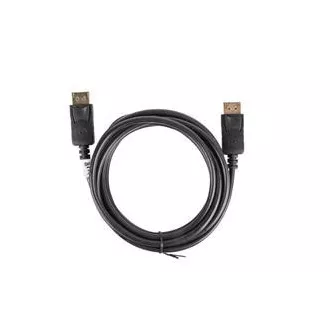 LANBERG připojovací kabel DisplayPort 1.2 M/M, 4K@60Hz, délka 3m, černý, se západkou, zlacené konektory LANBERG připojovací kabel DisplayPort 1.2 M/M, 4K@60Hz, délka 3m, černý, se západkou, zlacené konektory