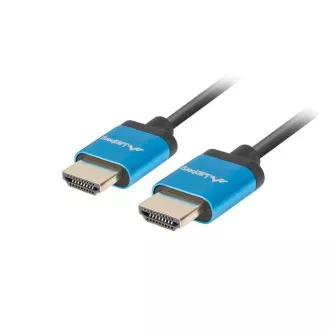 LANBERG HDMI M / M 2.0 kabel 1,8m 4K černý, slim LANBERG HDMI M / M 2.0 kabel 1,8m 4K černý, slim