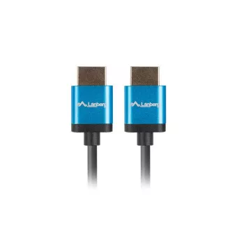 LANBERG HDMI M / M 2.0 kabel 1,8m 4K černý, slim LANBERG HDMI M / M 2.0 kabel 1,8m 4K černý, slim