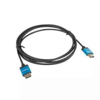 LANBERG HDMI M / M 2.0 kabel 1,8m 4K černý, slim LANBERG HDMI M / M 2.0 kabel 1,8m 4K černý, slim
