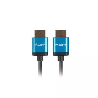 LANBERG HDMI M / M 2.0 kabel 1,8m 4K černý, slim LANBERG HDMI M / M 2.0 kabel 1,8m 4K černý, slim