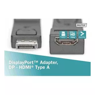 Digitus DisplayPort adapter, Displayport samec -> HDMI A samice