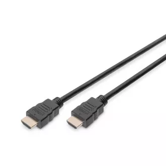 Digitus Připojovací kabel HDMI High Speed, typ A M/M, 3,0 m, Ultra HD 60p, zlatý, bl Digitus Připojovací kabel HDMI High Speed, typ A M/M, 3,0 m, Ultra HD 60p, zlatý, bl