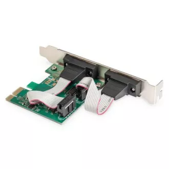 Digitus Adaptér PCI Express x1 2xseriový port, +low profile čipová sada: ASIX99100