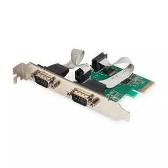 Digitus Adaptér PCI Express x1 2xseriový port, +low profile čipová sada: ASIX99100