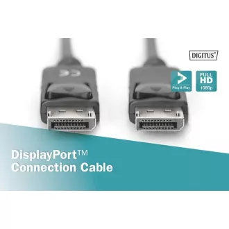 Digitus DisplayPort 1.1a. připojovací kabel 1 m, CU, AWG28, 2x stíněný
