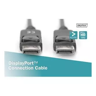 Digitus DisplayPort 1.1a. připojovací kabel 1 m, CU, AWG28, 2x stíněný