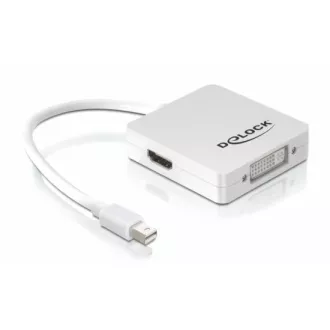 Delock adaptér DisplayPort mini (samec) na Displayport / HDMI / DVI 29 pin