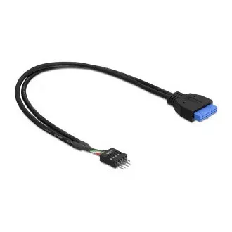 DeLock adaptér USB 3.0 19-pin samice na USB 2.0 8-pin samec