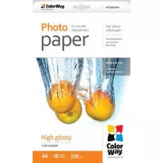 COLORWAY fotopapír/ high glossy 230g/m2, A4/ 50 kusů