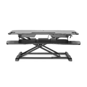 DIGITUS Stojan pro výškové nastavení pracovní plochy pro sezení/stání 95x61x11-46cm; Dolní zasuvka na klávesnice a myš