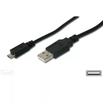 PremiumCord Kabel micro USB 2.0, A-B 0,75m kabel navržený pro rychlé nabíjení PremiumCord Kabel micro USB 2.0, A-B 0,75m kabel navržený pro rychlé nabíjení