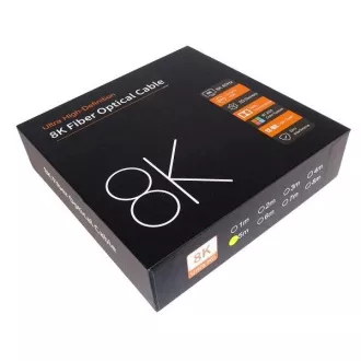 PremiumCord Ultra High Speed HDMI 2.1 optický fiber kabel 8K@60Hz,zlacené 5m