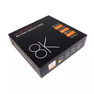 PremiumCord Ultra High Speed HDMI 2.1 optický fiber kabel 8K@60Hz,zlacené 5m
