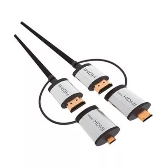 PLATINET OMEGA kabel HDMI v1.4 černý 1,5m + adapter na miniHDMI a microHDMI PLATINET OMEGA kabel HDMI v1.4 černý 1,5m + adapter na miniHDMI a microHDMI