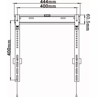 PLATINET OMEGA držák na zeď pevný pro TV, VESA 75x75, 100x100, 200x100, 200x200, 300x300, 400x200, 400x400 35 kg PLATINET OMEGA držák na zeď pevný pro TV, VESA 75x75, 100x100, 200x100, 200x200, 300x300, 400x200, 400x400 35 kg
