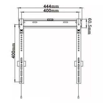 PLATINET OMEGA držák na zeď pevný pro TV, VESA 75x75, 100x100, 200x100, 200x200, 300x300, 400x200, 400x400 35 kg PLATINET OMEGA držák na zeď pevný pro TV, VESA 75x75, 100x100, 200x100, 200x200, 300x300, 400x200, 400x400 35 kg