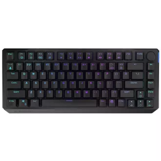 Endorfy herní klávesnice Thock 75% Wireless Red/USB/Red Sw./bezdrátová/mechanická/US layout/černá/RGB