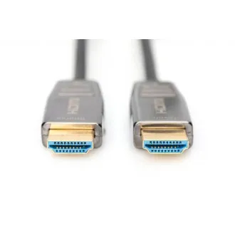 Digitus HDMI AOC hybridní optický kabel, Type A M/M, 10m, UHD 8K@60Hz, CE, gold, bl Digitus HDMI AOC hybridní optický kabel, Type A M/M, 10m, UHD 8K@60Hz, CE, gold, bl