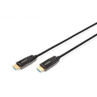 Digitus HDMI AOC hybridní optický kabel, Type A M/M, 10m, UHD 8K@60Hz, CE, gold, bl Digitus HDMI AOC hybridní optický kabel, Type A M/M, 10m, UHD 8K@60Hz, CE, gold, bl
