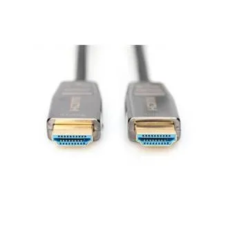 Digitus HDMI AOC hybridní optický kabel, Type A M/M, 10m, UHD 8K@60Hz, CE, gold, bl Digitus HDMI AOC hybridní optický kabel, Type A M/M, 10m, UHD 8K@60Hz, CE, gold, bl
