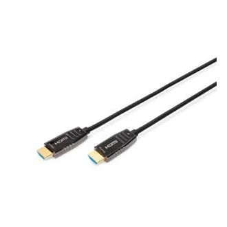 Digitus HDMI AOC hybridní optický kabel, Type A M/M, 10m, UHD 8K@60Hz, CE, gold, bl Digitus HDMI AOC hybridní optický kabel, Type A M/M, 10m, UHD 8K@60Hz, CE, gold, bl