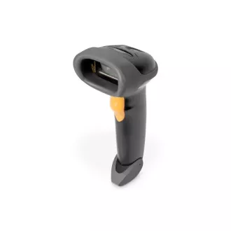 DIGITUS Ruční skener čárových kódů 2D, kompatibilní s QR kódem , obousměrný 200 skenů/s, 2 m kabel USB-RJ45, s držákem DIGITUS Ruční skener čárových kódů 2D, kompatibilní s QR kódem , obousměrný 200 skenů/s, 2 m kabel USB-RJ45, s držákem