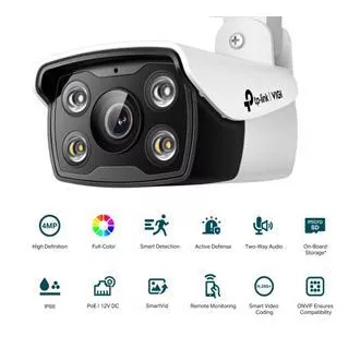 TP-Link VIGI C340(6mm) VIGI 4MPx venkovní bullet síťová kamera s plnobarevným nočním viděním
